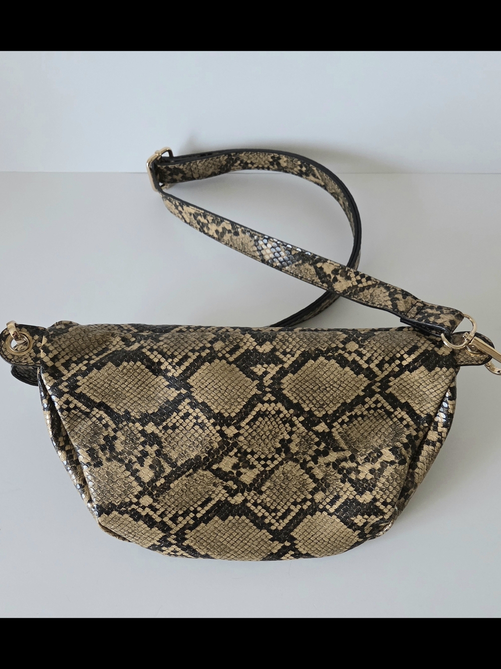 Python-Print Crossbody/Belt Bag - Picture 2 of 3